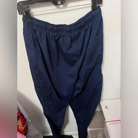 Dark blue scrub bottoms - Picture 5 of 6